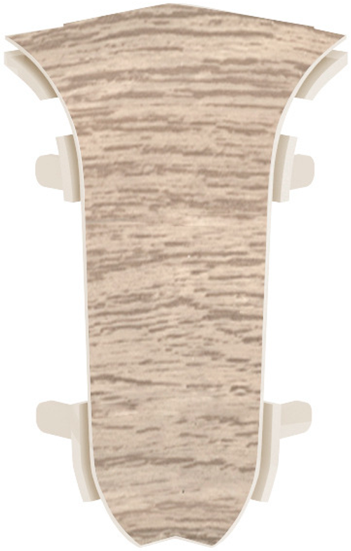 Угол внутр для плинтуса ПВХ 58мм 2шт/уп 5815