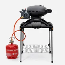 Портативный газовый гриль O-GRILL 500MT black + адаптер А, 1 горелка