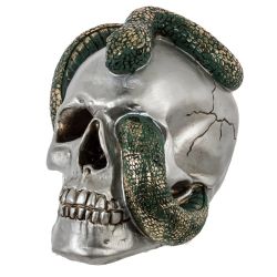 GAEM Копилка "Череп со змеей", L23 W16 H18 см, 2в.