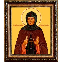 Серафима Сезеновская, преподобная игумения. Икона на холсте.