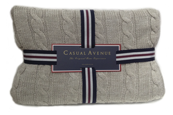 Плед 130х170 Boston от Casual Avenue светло-коричневый Турция