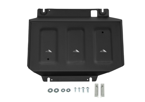 Защита переднего дифференциала АвтоБроня для Great Wall Poer 2021-н.в., сталь 1.8 мм, с крепежом, штампованная, 111.02023.1