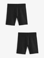 Шорты-велосипедки для высоких девочек Next Q77-047, 2 шт., Черный