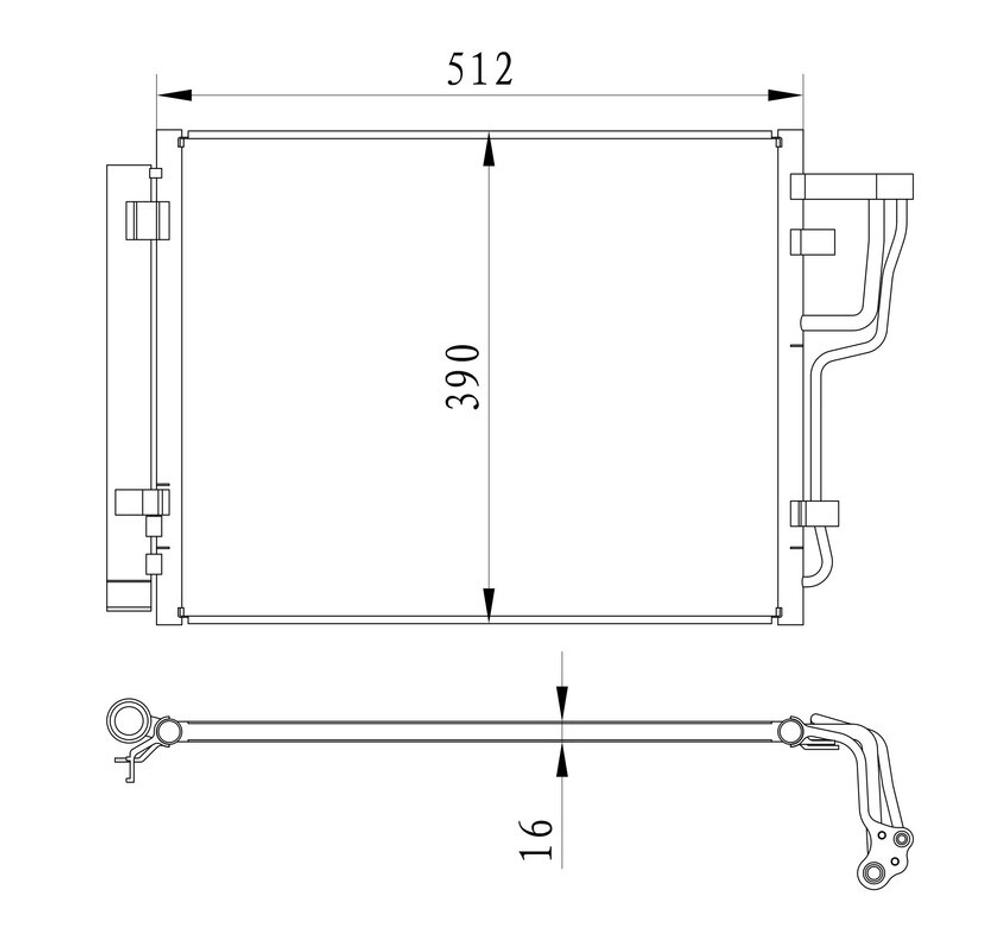 Kular - 86134-KLR - Condenser, air conditioning