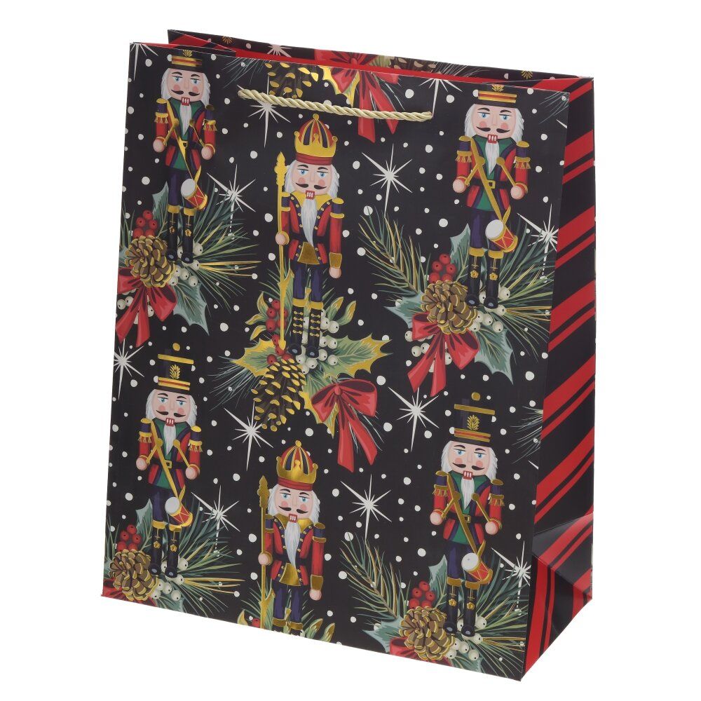 GAEM Пакет подарочный M (бумага 210г/м2, блок 12шт), L26 W12 H32 см, 4в.