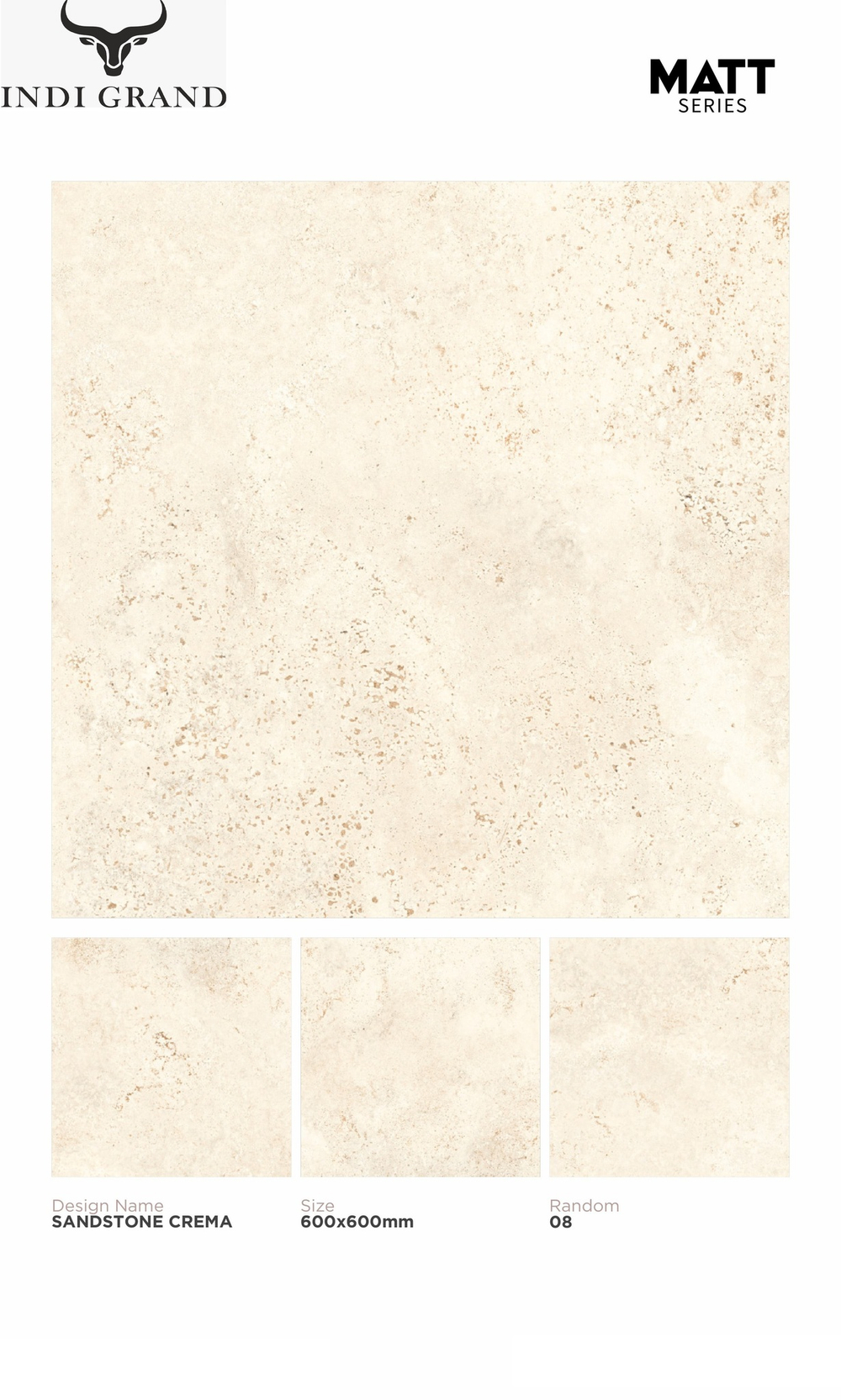 Керамогранит matt 60х60 sandstone crema