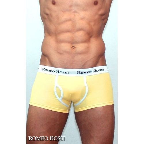 Мужские трусы хипсы желтые Romeo Rossi RR365-13 Boxer Brief
