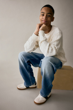 H&M Джинсы Baggy Fit, синий