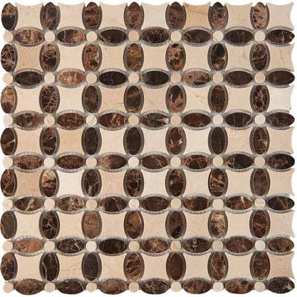 Мозаика PIX292 из мрамора (74x74)