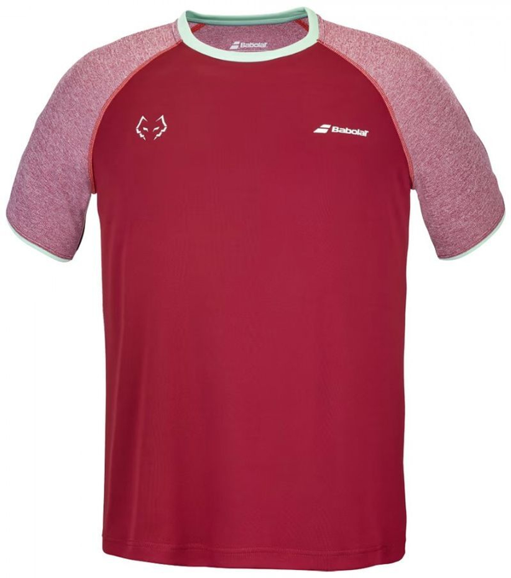 Мужская теннисная футболка Babolat Crew Neck T-Shirt Lebron - красный
