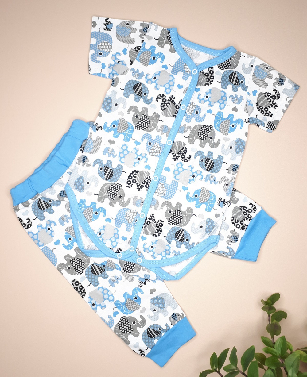 Комплект Слоники (голубой)