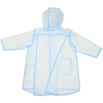 Дождевик-плащ детский «Neo» с капюшоном и завязками, на кнопках, цвет голубой, р. XL(61*55см.)