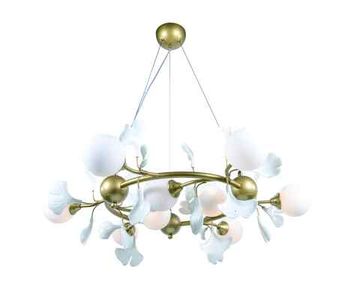 2661A/9 SPRAY PAINT BRASS+WHITE (1) Люстра NW