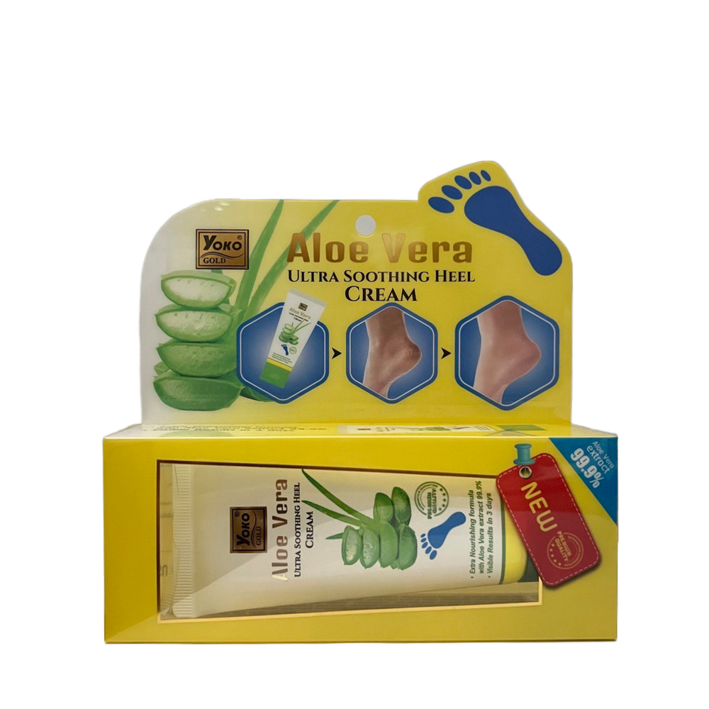 Крем для пяток Yoko Gold Aloe Vera Ultra Soothing Heel Cream с алое вера 50 г