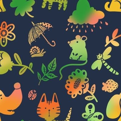 Зверята и насекомые