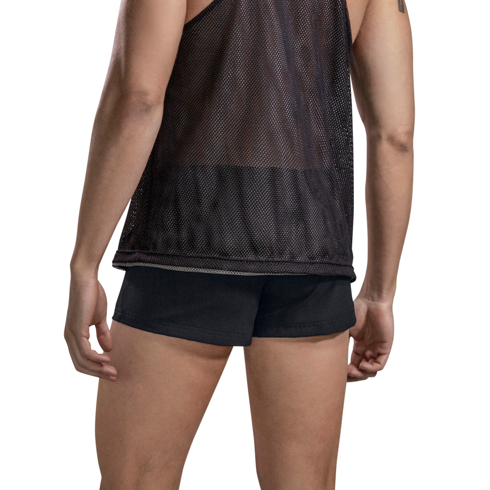 Мужская майка двусторонняя (черный, серый) Clever Moda FIT TANK-TOP 168011