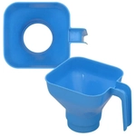 Воронка для банок Квадрат, 17,5,5х12см. 5цв. NEW