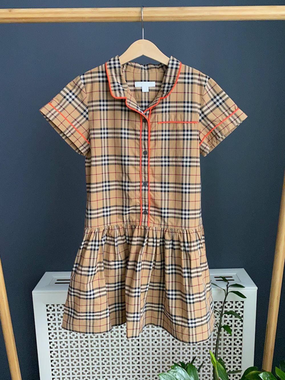 Хлопковое платье Burberry, 140