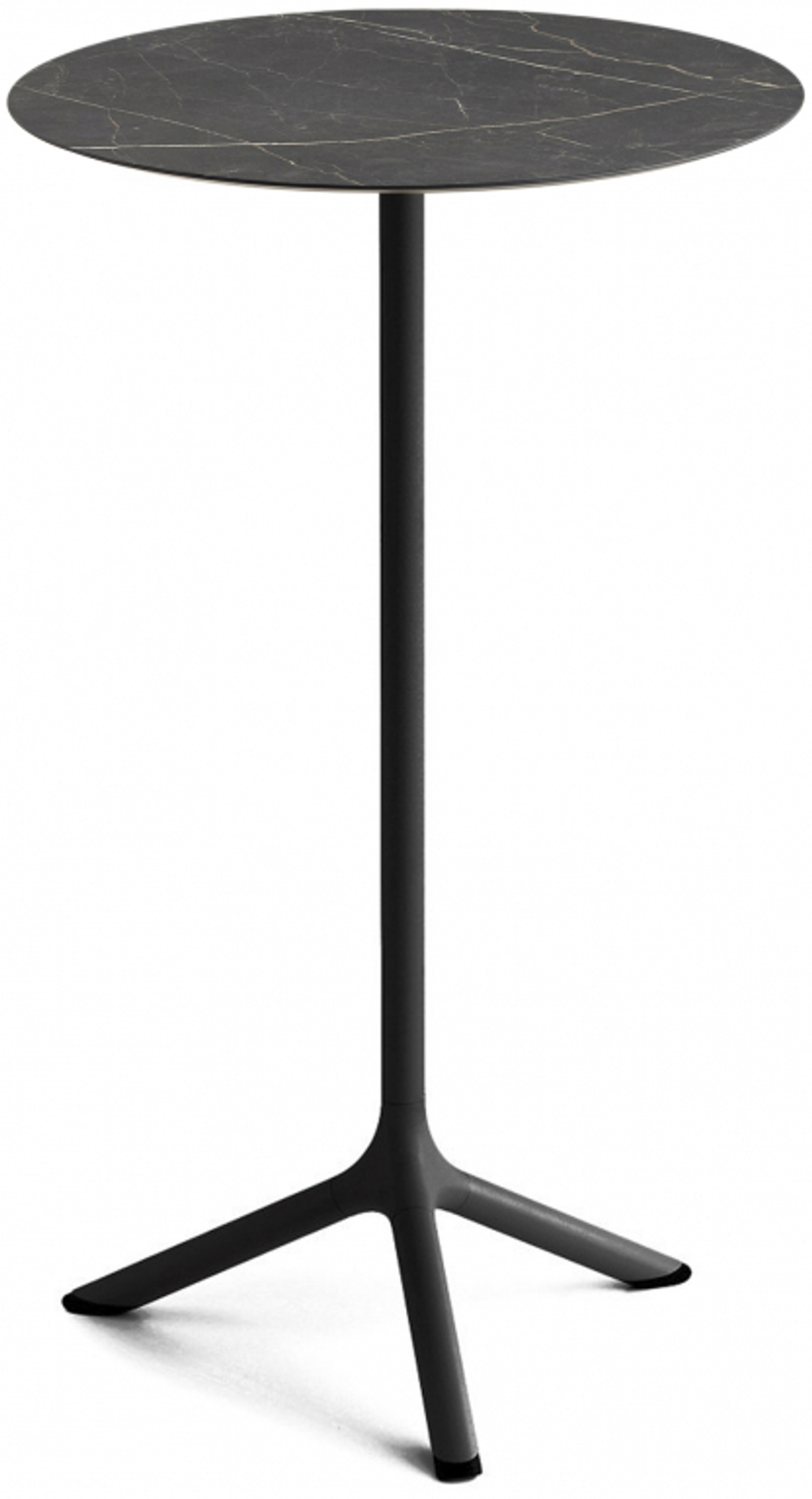 Стол ламинированный барный Scab Design Tripe, черный, черный мрамор Сахара