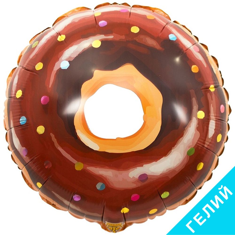 Шар Пончик в глазури, с гелием #1202-2949-HF1