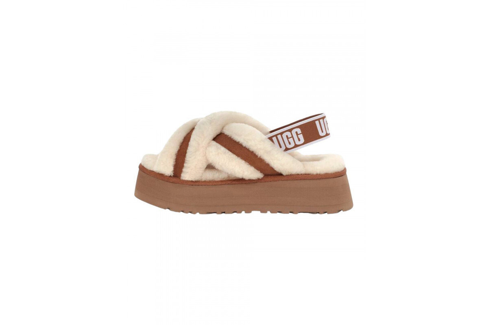 UGG W Disco Cross Slide Chestnut