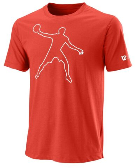 Теннисная футболка Wilson Bela tech Tee II M - fiesta