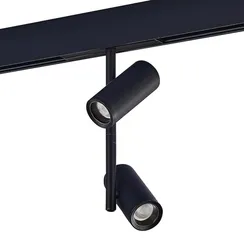 ST808.436.16 Магнитный трековый светильник Черный LED 1*16W 3000K 950Lm Ra>90 36° IP20 D45xH240 48VV СКАЙЛАЙН 48V