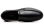 HUANAI Casual Leather Shoes Men"s Low top Black