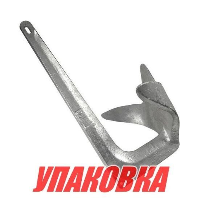 Якорь Брюса 15 кг, оцинкованный, Marine Rocket (упаковка из 2 шт.)