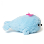 Нерпа "Пушистик с цветным бантом" 30 см