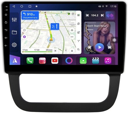 Магнитола Volkswagen Jetta 5 2005-2010 (климат 2) - FarCar BM3227M на Android 13, QLED, TS10, 4Гб+32Гб, CarPlay, 4G SIM-слот