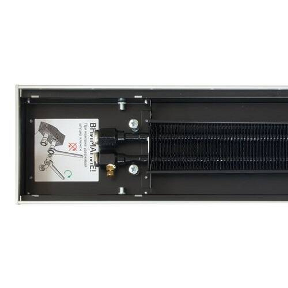 Конвектор внутрипольный KVZ - 230x110x1700 мм (естественная конвекция, без решетки)