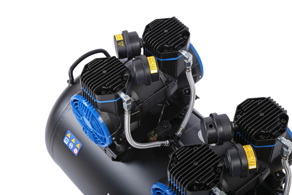 Компрессор безмасляный 220 В, ресивер 125 л, 500 л/мин NORDBERG NCEO120/500