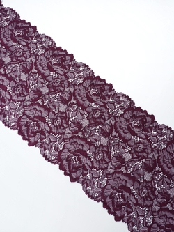 Эластичное кружево для белья слива ширина 23 см