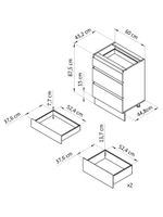 Кухонный модуль напольный 60 см Виола