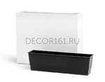 Кашпо TREEZ Effectory Gloss Высокий Дивайдер Белый глянцевый лак в-75, д-92, ш-25 см 1/1 41.3320-05-040-WH-92/75
