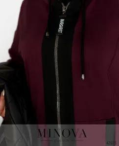 Костюм 17-229-чёрный-марсала Minova