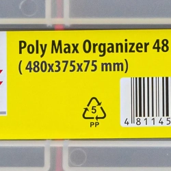 Органайзер пластмассовый 470x373x80мм WMC TOOLS WMC-PX.03