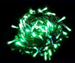 Комплект гирлянды на деревья 100 м., 5 лучей по 20 м, 24V, 1000 зеленых LED ламп, черный ПВХ, LTC (KDD1000-11-1G)