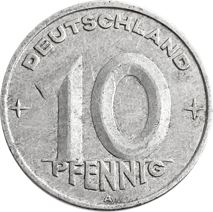 10 пфеннигов 1949 Германия (ГДР) "А"