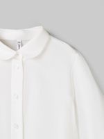 Блузка с коротким рукавом для девочки "Белая" 7+