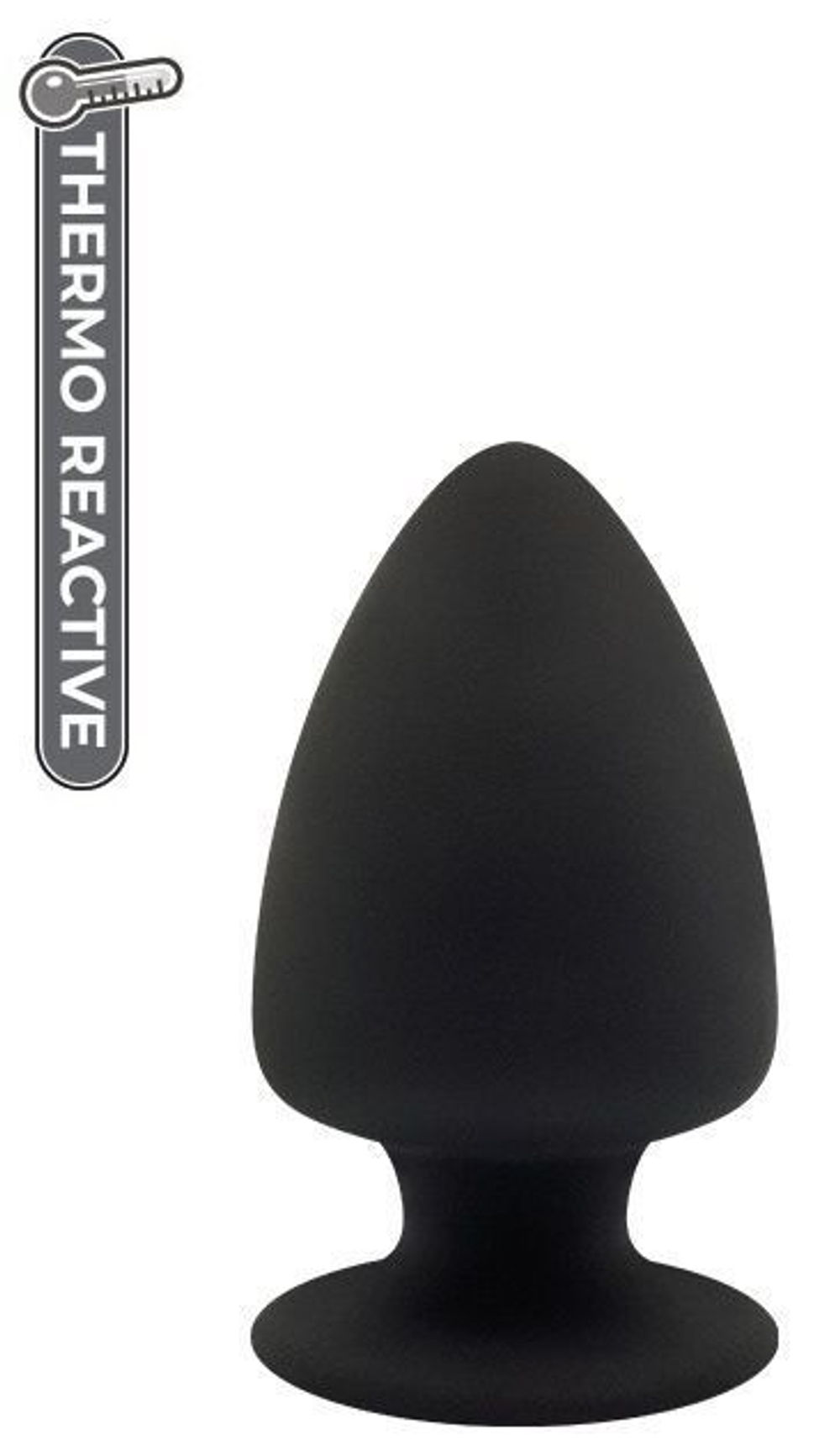 Черная анальная пробка PREMIUM SILICONE PLUG M - 11 см.