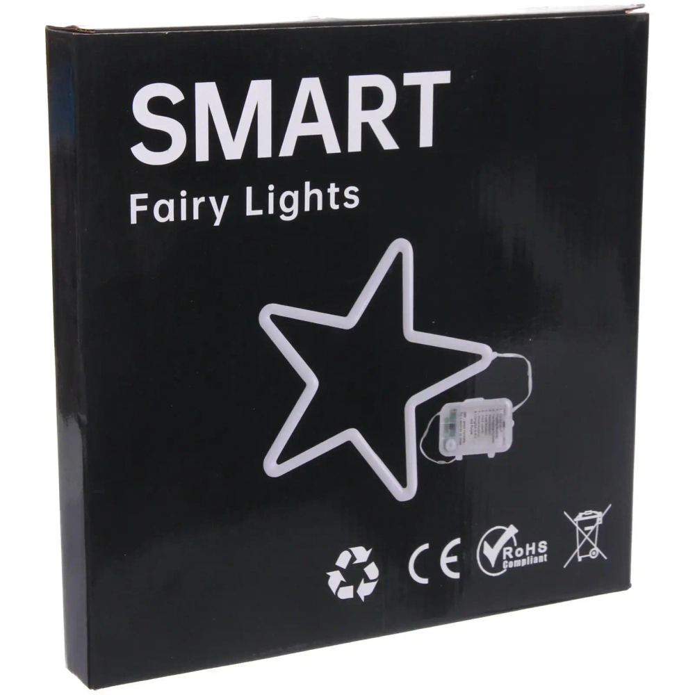 Фигура светодиодная «Звезда» 28х28 см (батарейки 3 ААА), 12 реж, Мультицвет