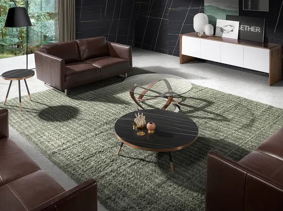 Журнальный столик Angel Cerda 2069, Ø46 см, керамика