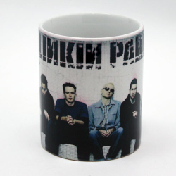 Кружка Linkin Park ( группа сидит на кубиках )