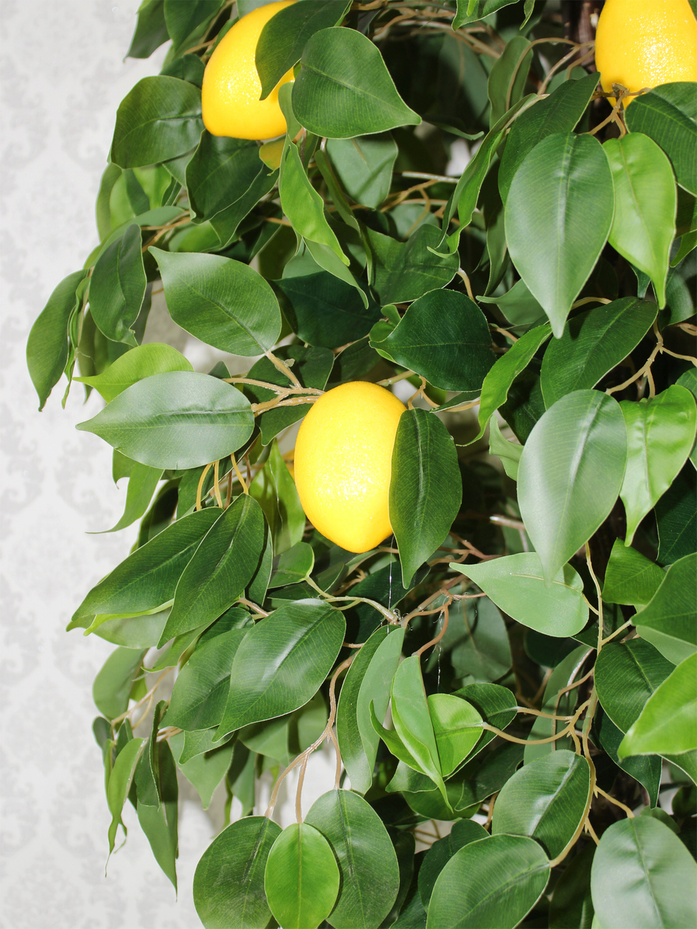Искусственное дерево Лимон 130см в кашпо