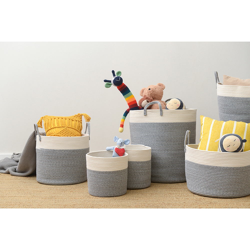 Кашпо gerd, D28х27 см кремовое/светло-серое