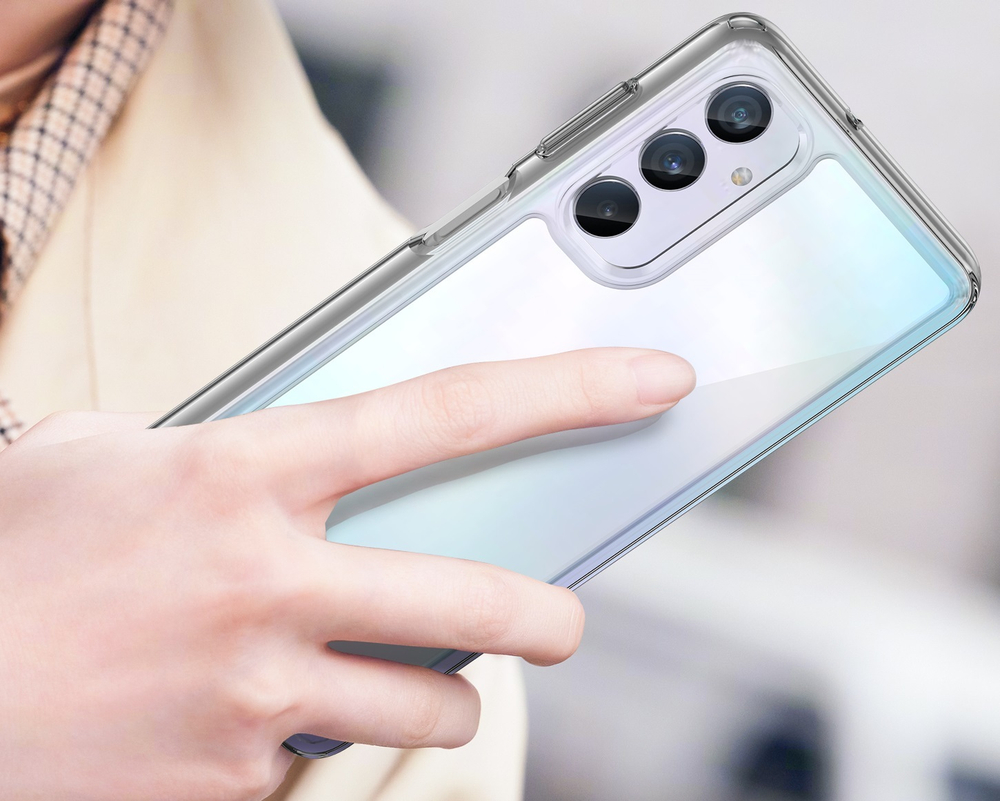 Усиленный чехол с защитными рамками для Samsung Galaxy M54 5G, увеличенные защитные свойства, прозрачные рамки
