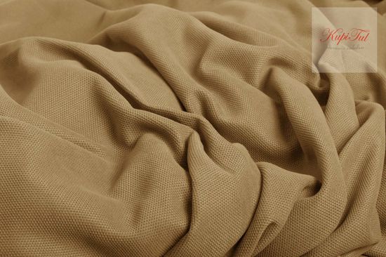 XL-Комплект штор Палермо (кофе с молоком) и вуаль (белый)