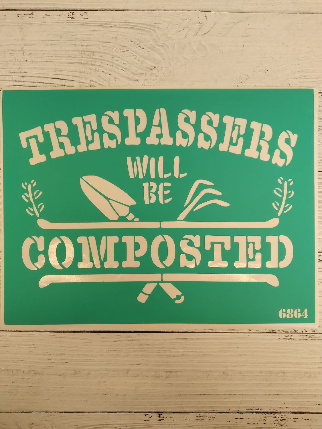 трафарет на клеевой основе,6864, 20*15см